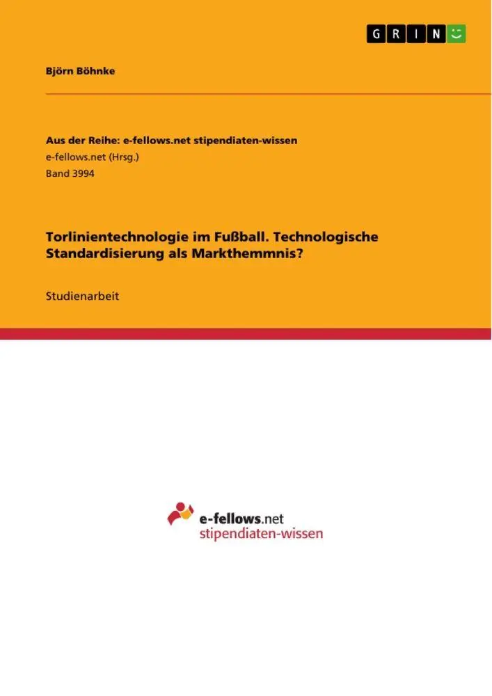 Cover: 9783346518590 | Torlinientechnologie im Fußball. Technologische Standardisierung...