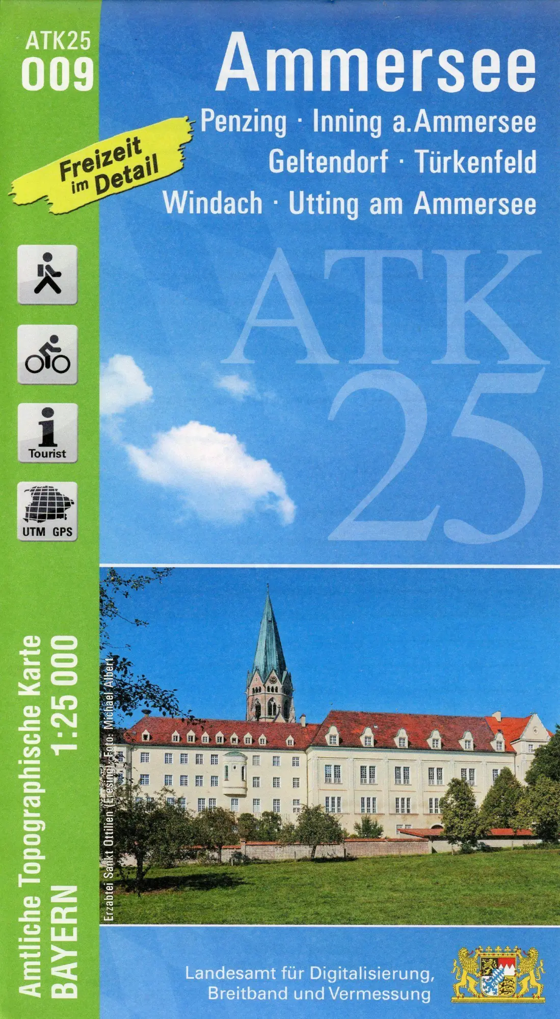 Cover: 9783899338690 | Ammersee 1 : 25 000 | Digitalisierung | (Land-)Karte | Deutsch | 2021