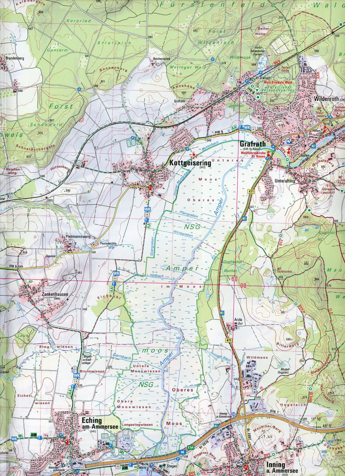 Bild: 9783899338690 | Ammersee 1 : 25 000 | Digitalisierung | (Land-)Karte | Deutsch | 2021