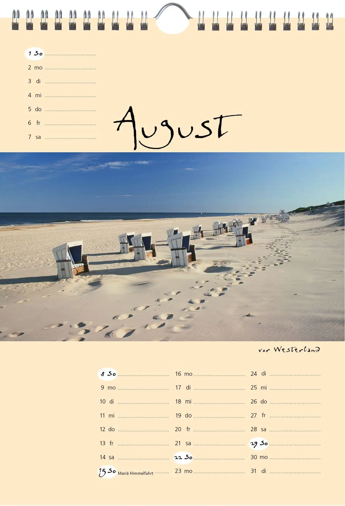 Bild: 9783944498690 | Sylt-die Insel 2027 A4 Kalender | Gernot Westendorf | Kalender | 2027