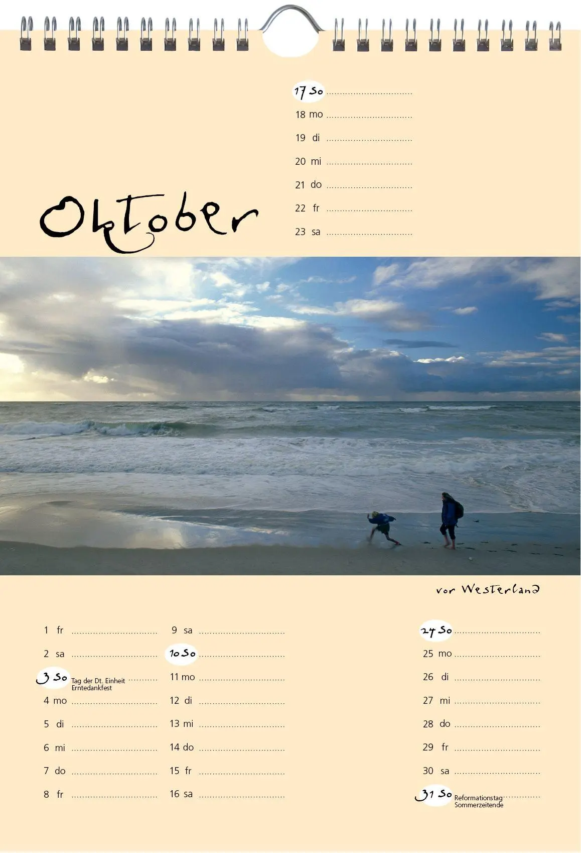 Bild: 9783944498690 | Sylt-die Insel 2027 A4 Kalender | Gernot Westendorf | Kalender | 2027
