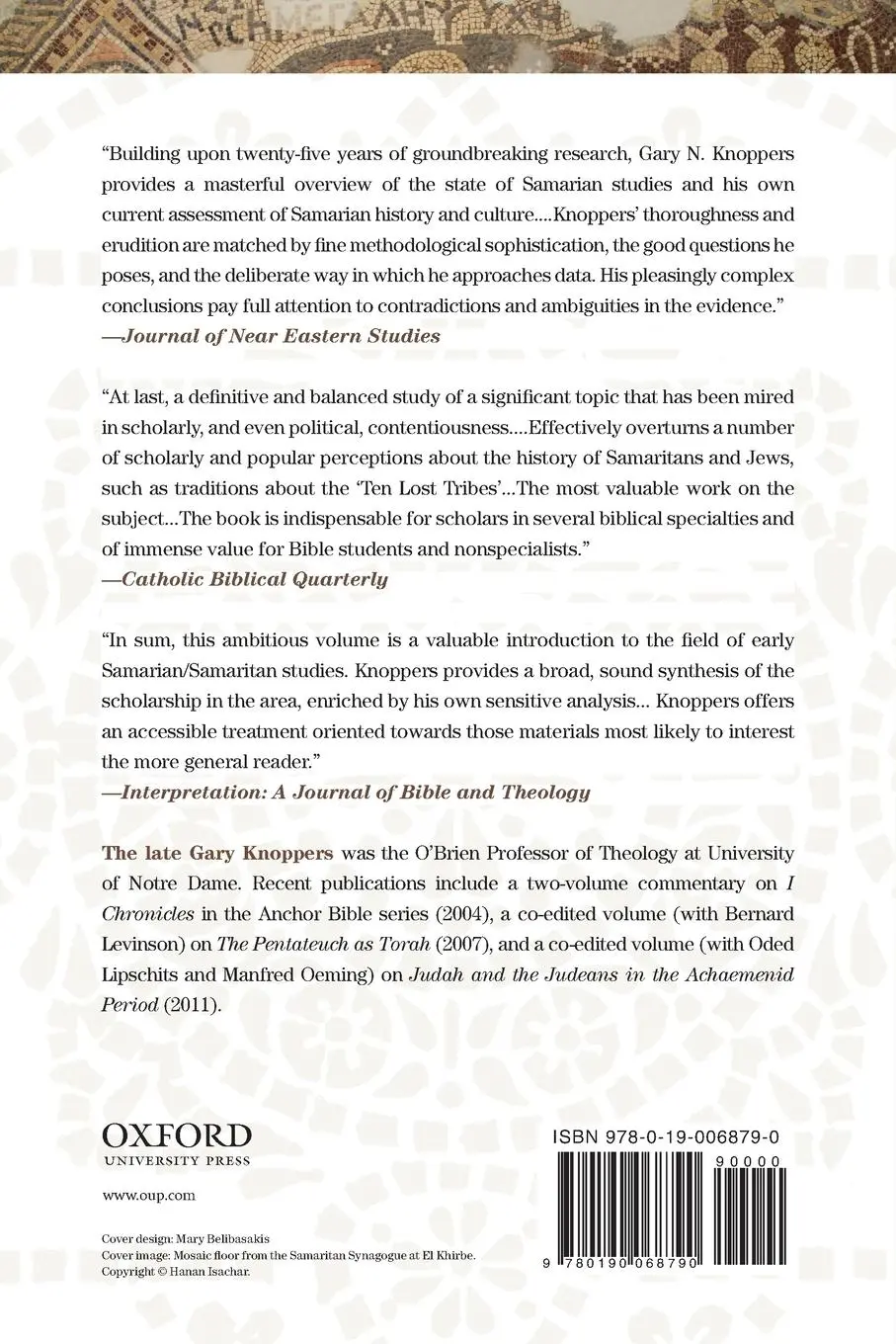 Rückseite: 9780190068790 | Jews and Samaritans | The Origins and History of Their Early Relations