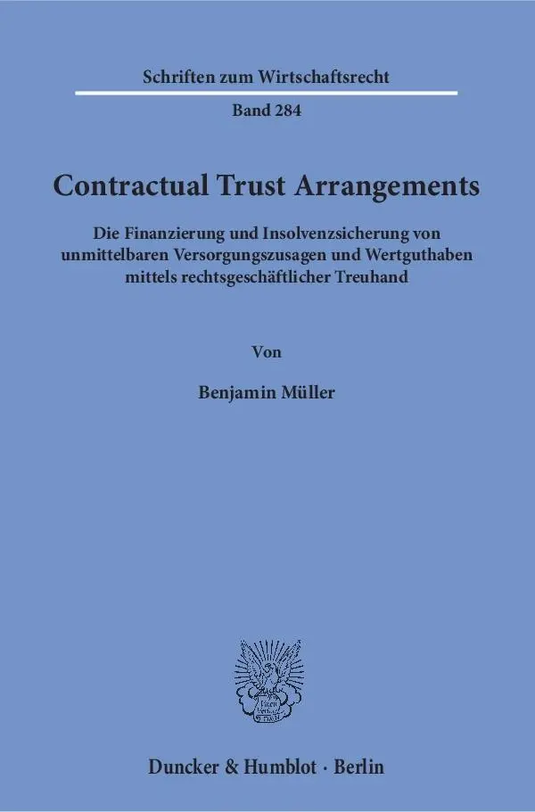 Cover: 9783428148790 | Contractual Trust Arrangements | Benjamin Müller | Taschenbuch | 2016