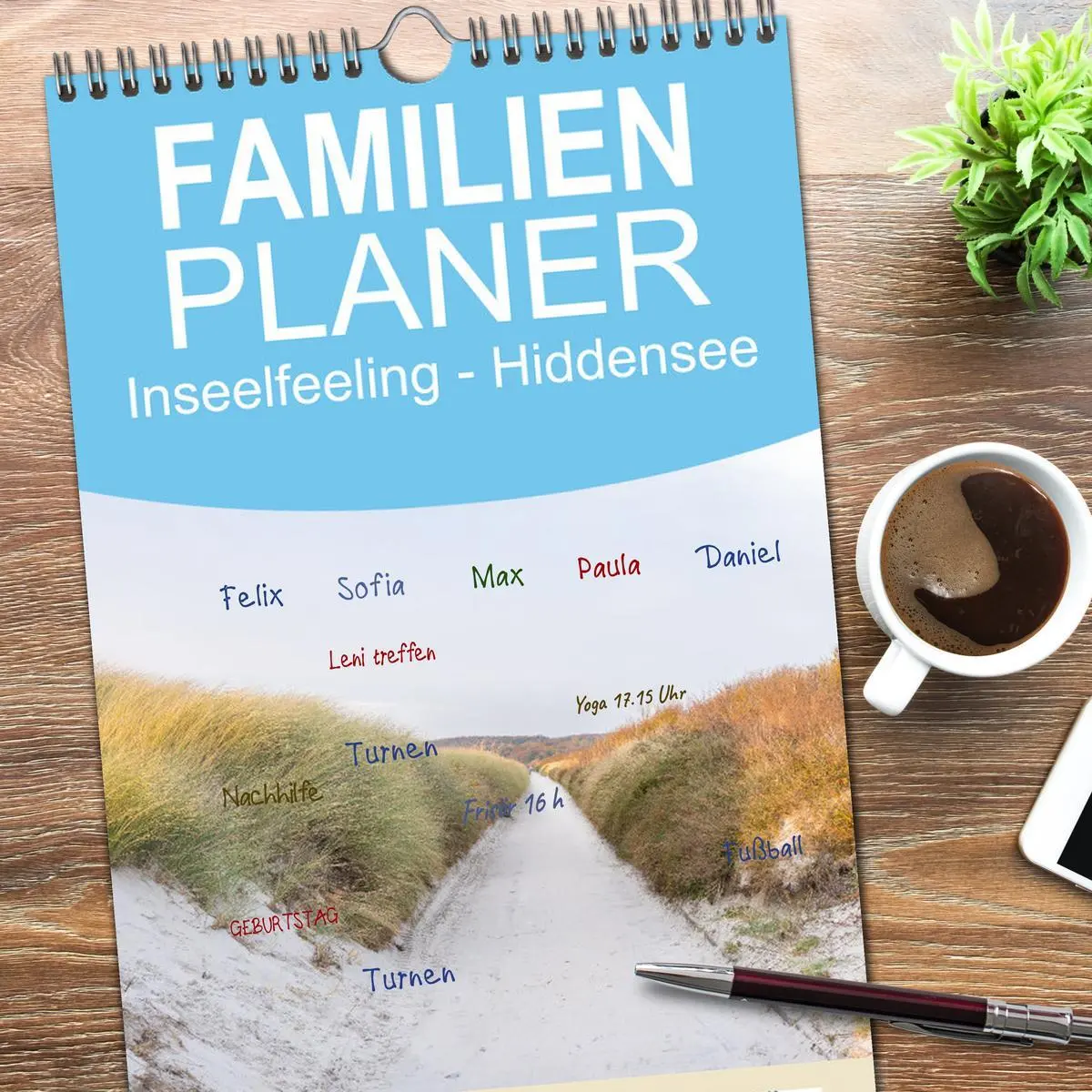 Bild: 9783516498790 | Familienplaner 2026 - Inseelfeeling - Hiddensee mit 5 Spalten...