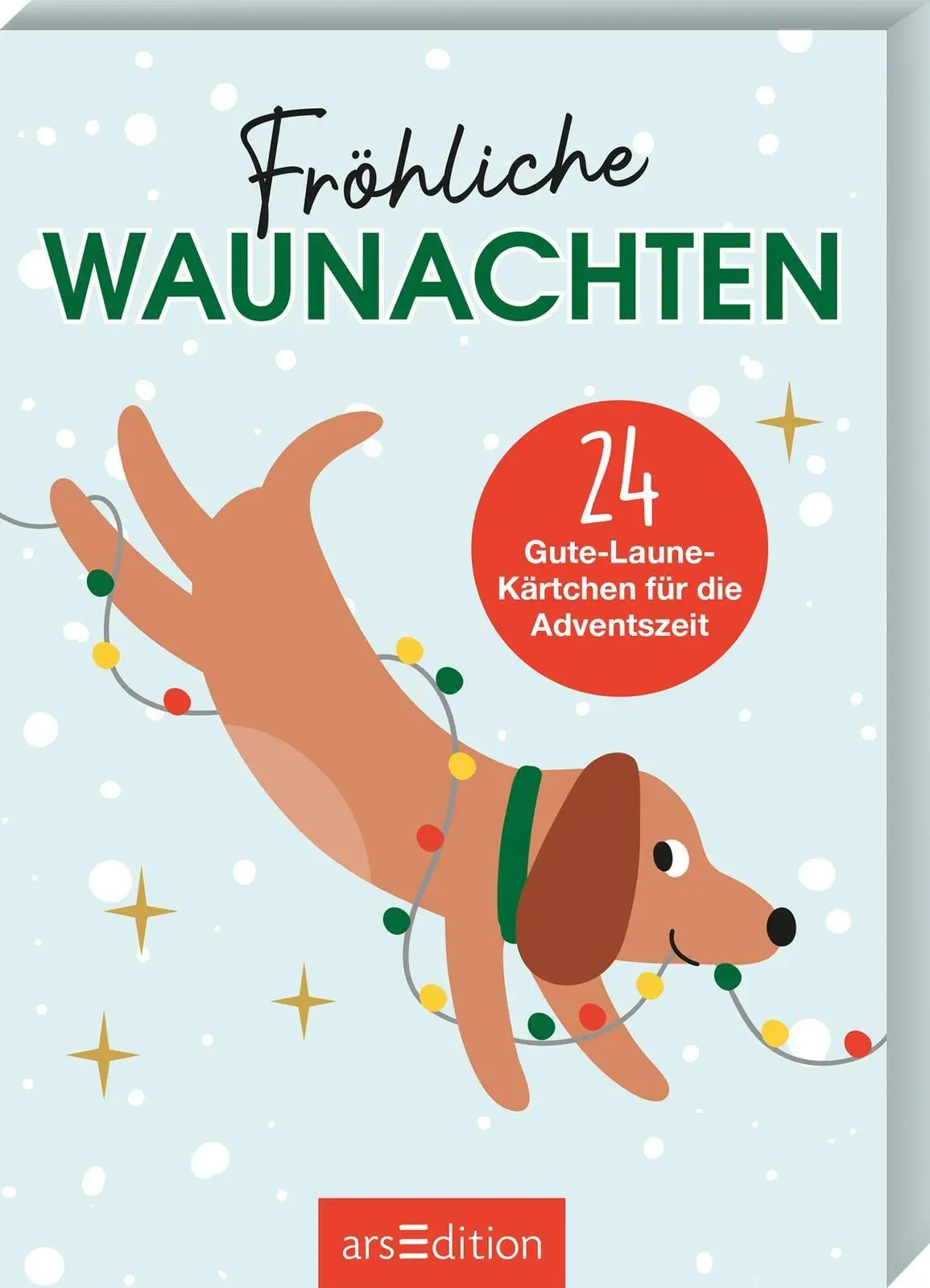Cover: 9783845868790 | Fröhliche Waunachten | 24 Gute-Laune-Kärtchen für die Adventszeit