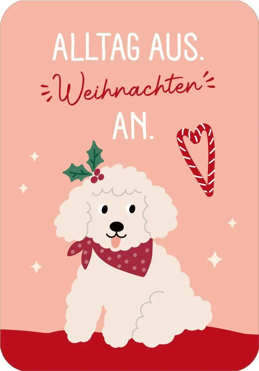 Bild: 9783845868790 | Fröhliche Waunachten | 24 Gute-Laune-Kärtchen für die Adventszeit