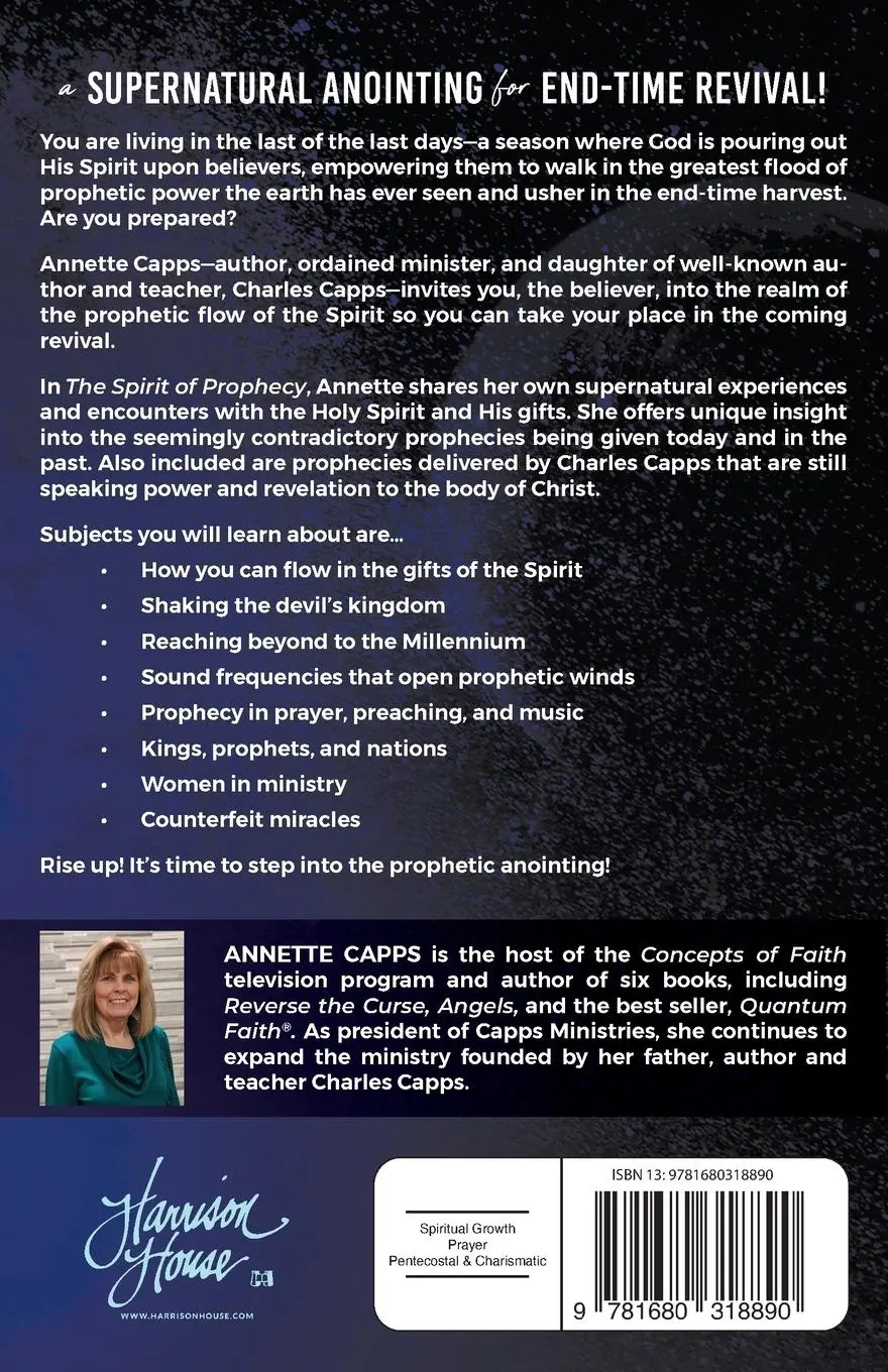 Rückseite: 9781680318890 | The Spirit of Prophecy | A Portal to the Presence and Power of God