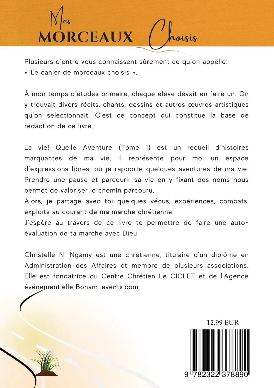 Rückseite: 9782322378890 | Mes Morceaux Choisis | Sur le chemin d'une aventure avec Jésus-Christ