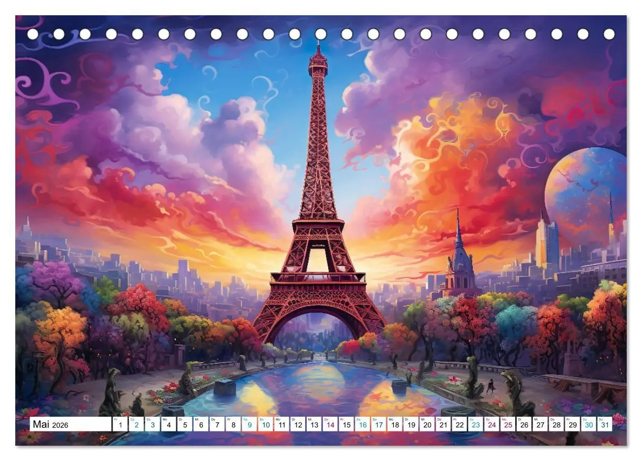 Bild: 9783457398890 | Eiffelturm: Kreativ anders (Tischkalender 2026 DIN A5 quer),...