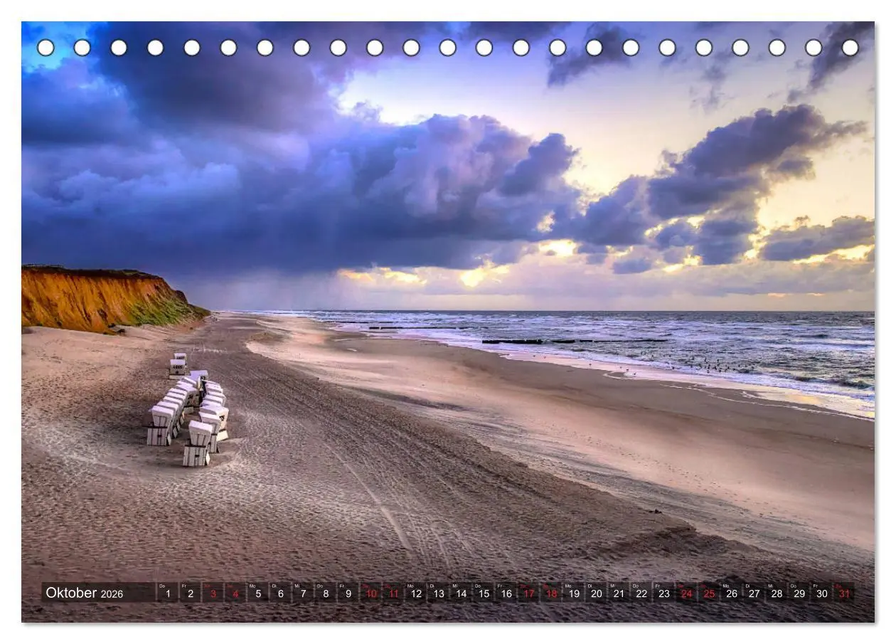 Bild: 9783457918890 | Sylt - Farbige Momente (Tischkalender 2026 DIN A5 quer), CALVENDO...