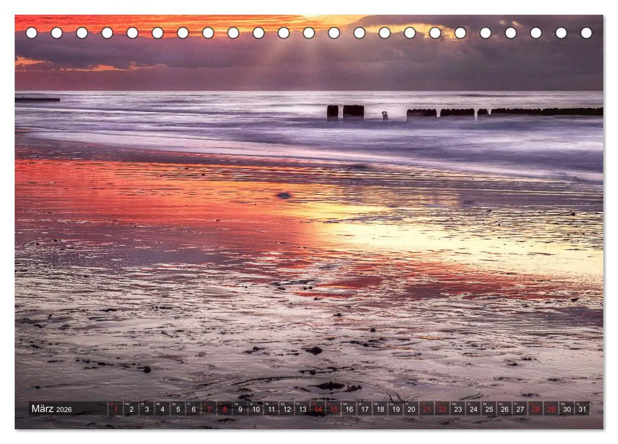 Bild: 9783457918890 | Sylt - Farbige Momente (Tischkalender 2026 DIN A5 quer), CALVENDO...