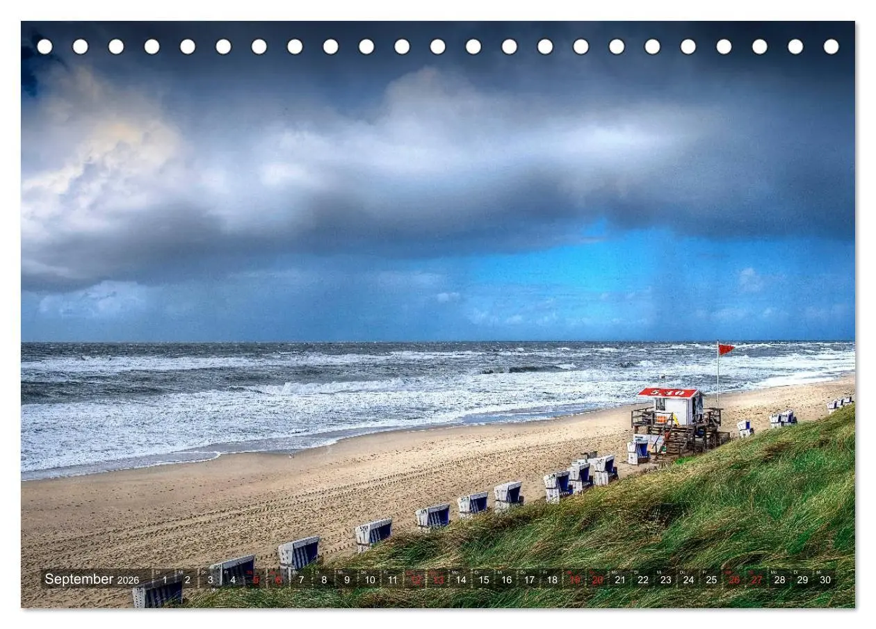 Bild: 9783457918890 | Sylt - Farbige Momente (Tischkalender 2026 DIN A5 quer), CALVENDO...