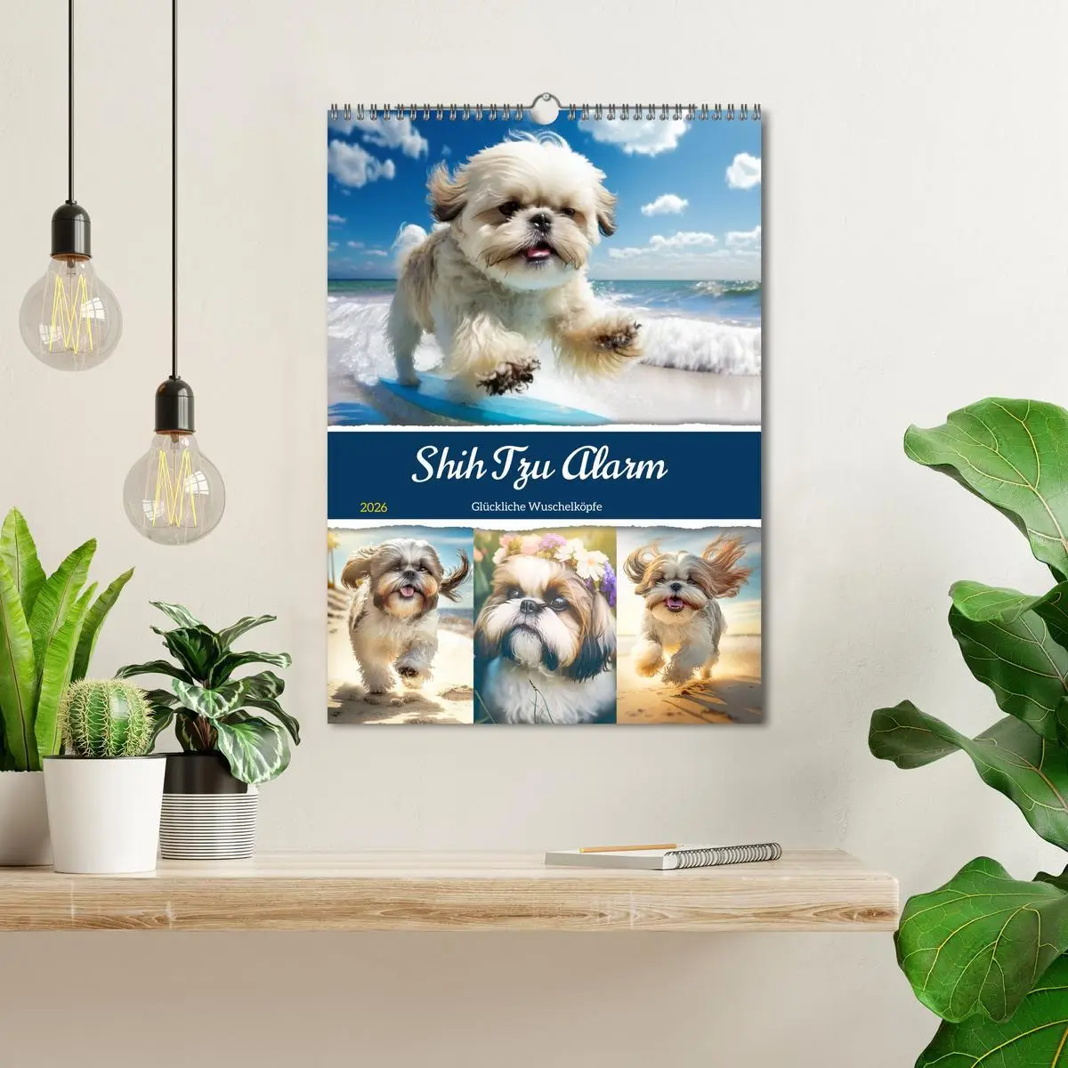 Bild: 9783516318890 | Shih Tzu Alarm. Glückliche Wuschelköpfe (Wandkalender 2026 DIN A3...