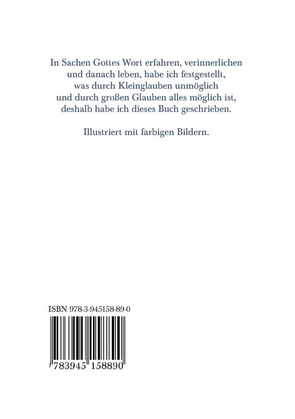Rückseite: 9783945158890 | Christliche Worte für morgens, mittags und abends | Olaf Huth | Buch