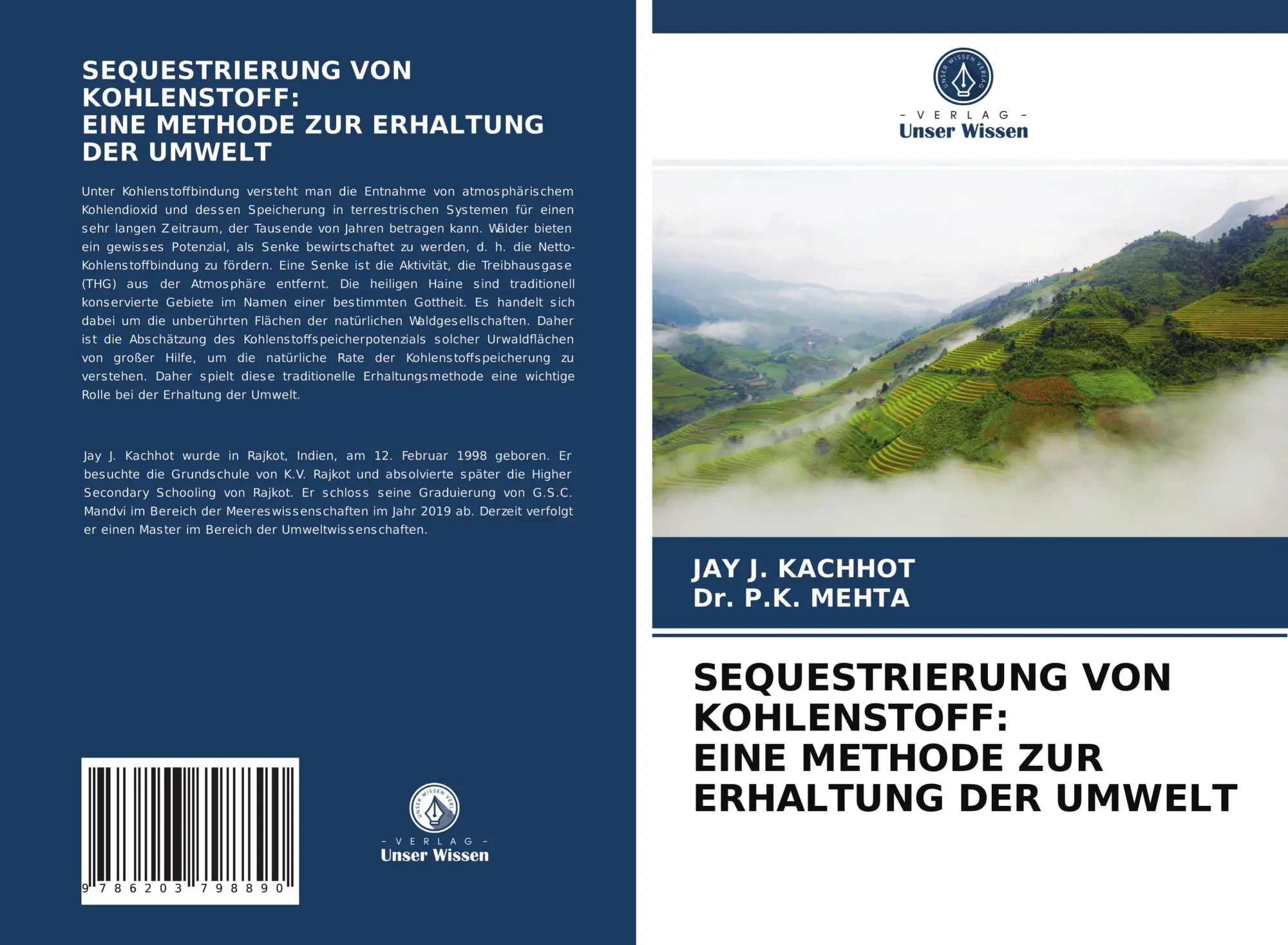 Cover: 9786203798890 | SEQUESTRIERUNG VON KOHLENSTOFF: EINE METHODE ZUR ERHALTUNG DER UMWELT