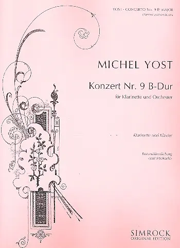 Cover: 9790221108890 | Clarinet Concerto 9 in B Flat | Jost Michaels | Partitur + Stimmen
