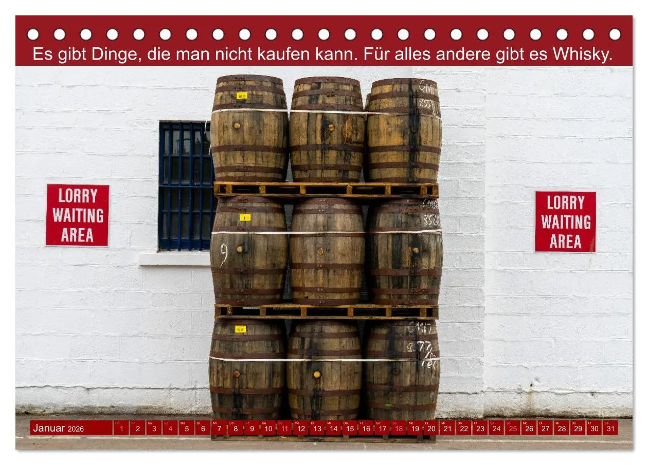 Bild: 9783457388990 | Witzige Whisky-Werbeslogans (Tischkalender 2026 DIN A5 quer),...