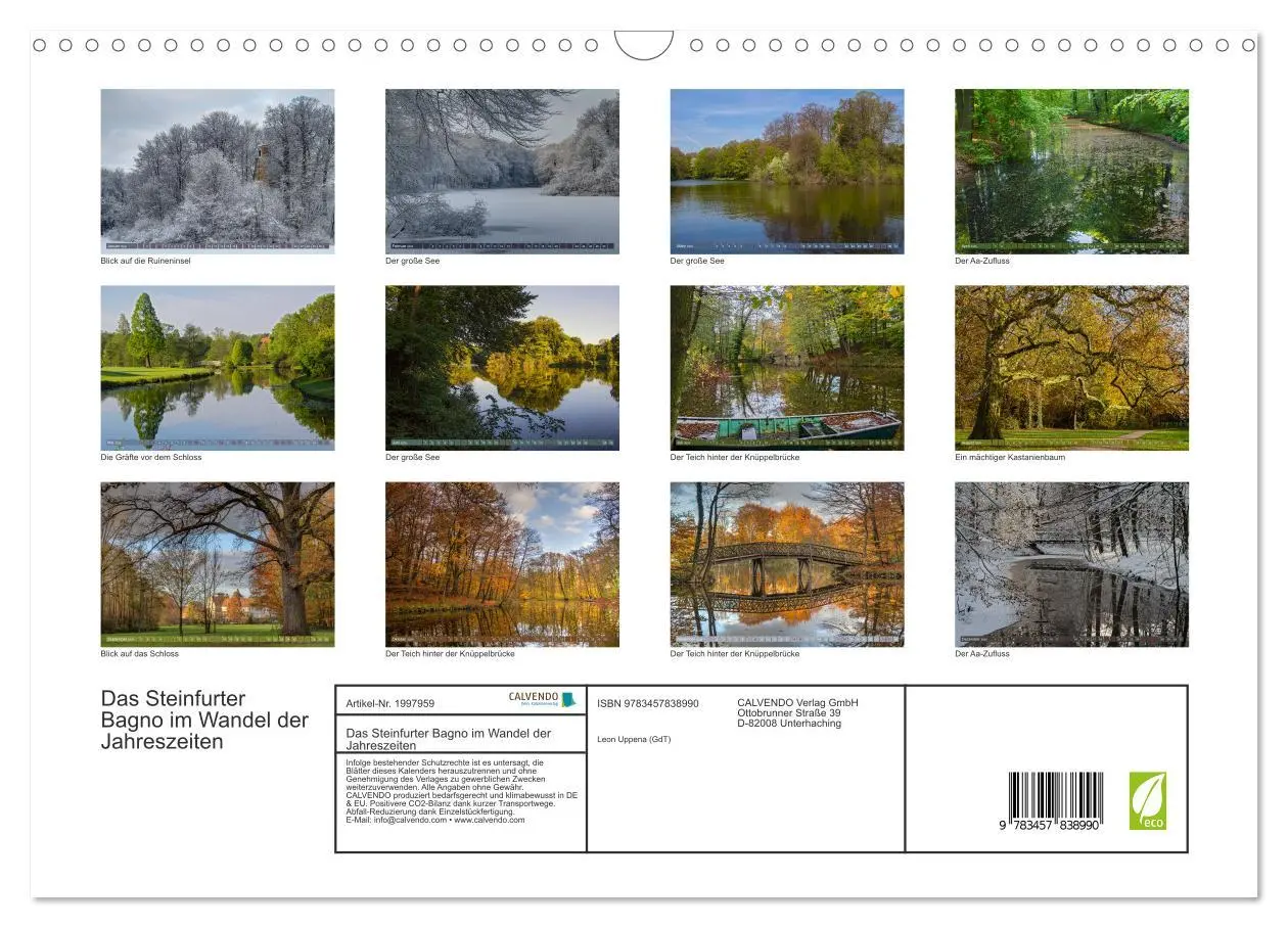 Bild: 9783457838990 | Das Steinfurter Bagno im Wandel der Jahreszeiten (Wandkalender 2026...