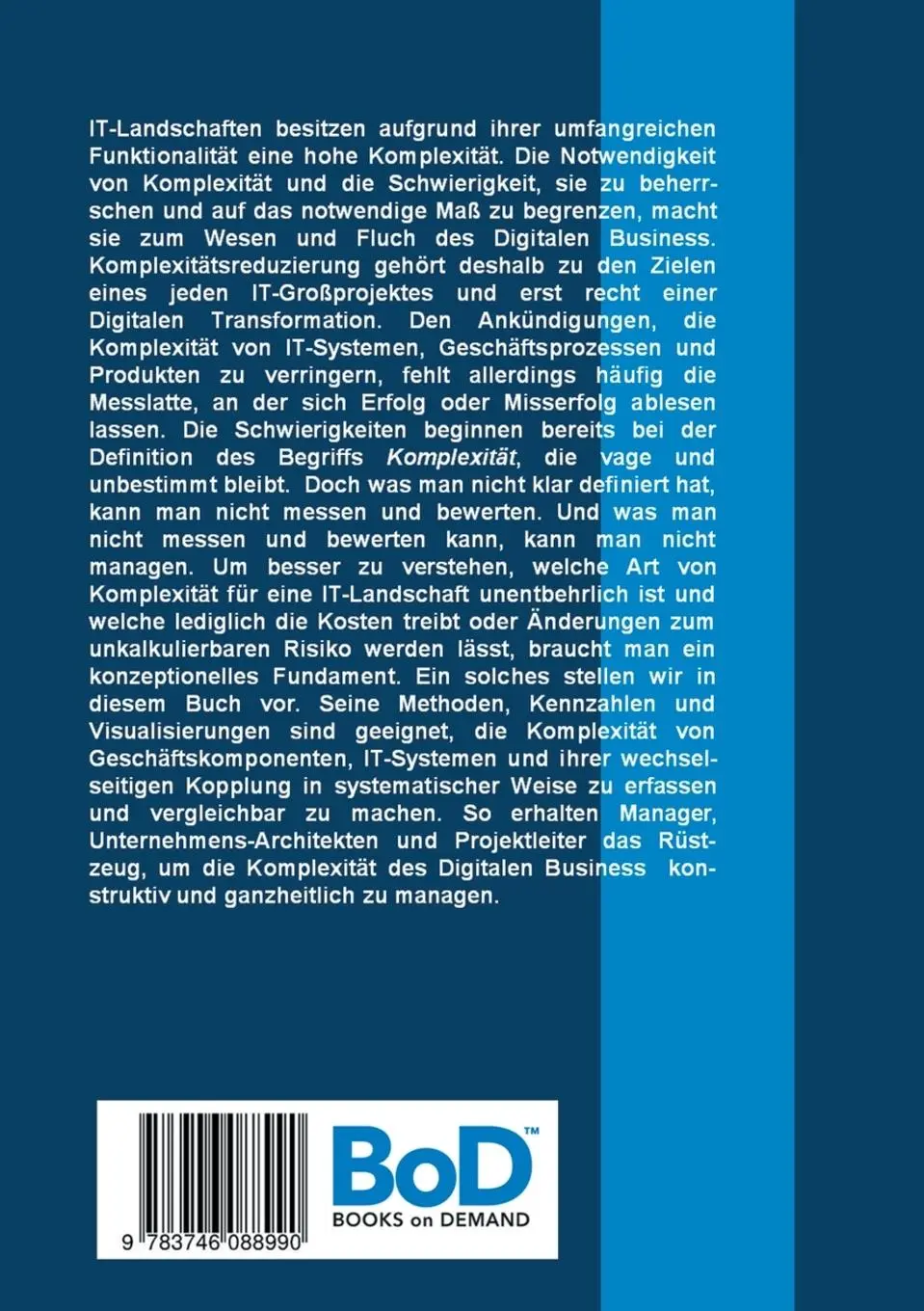 Rückseite: 9783746088990 | Komplexität - Fluch und Wesen des Digitalen Business | Taschenbuch