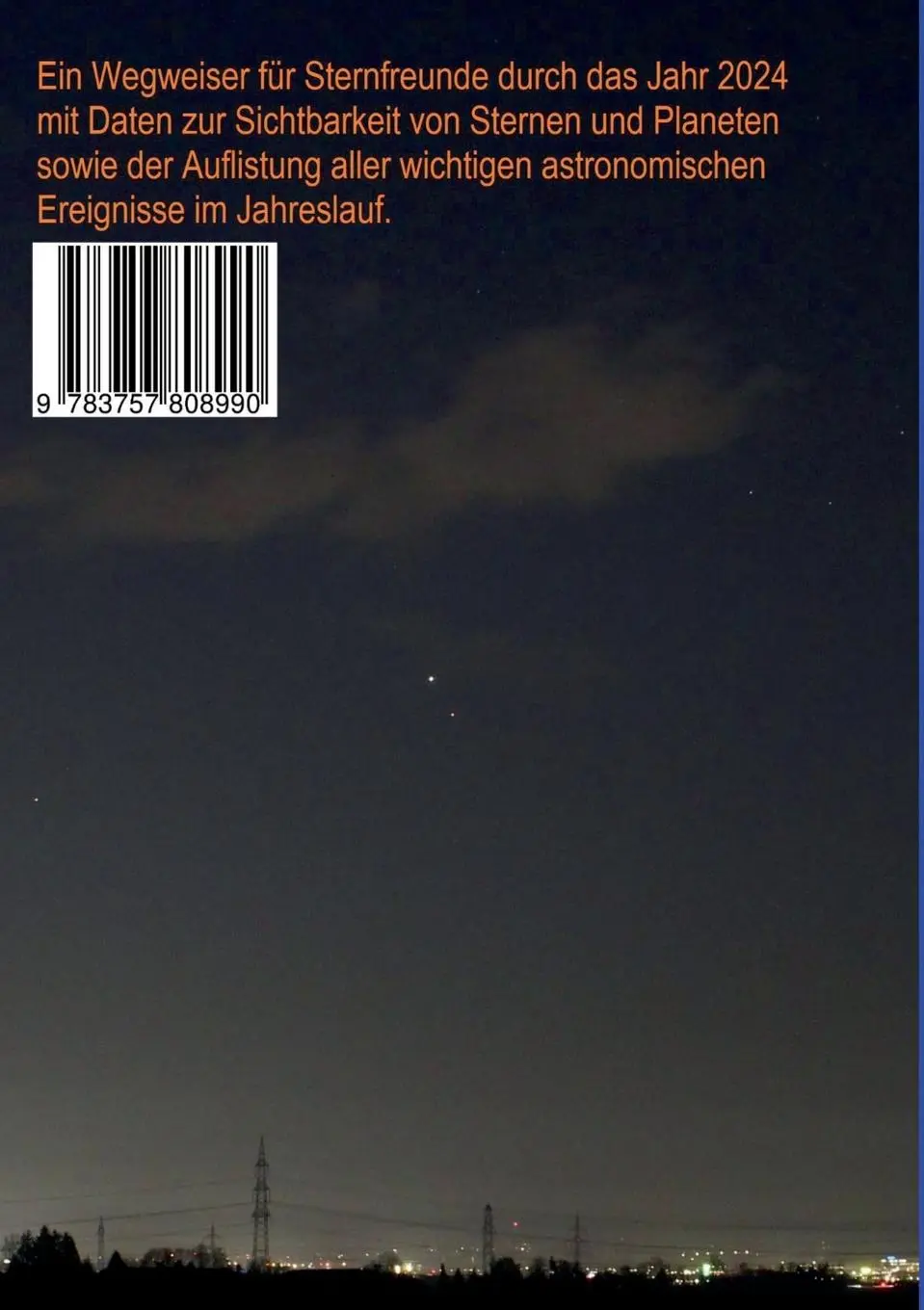 Rückseite: 9783757808990 | Astrolutz 2024 | Astronomisches Jahrbuch für 2024 | Harald Lutz | Buch