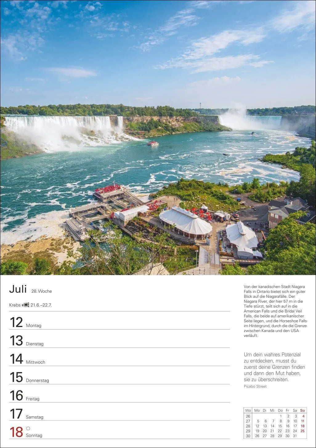 Bild: 9783840038990 | Kanada Wochenplaner 2027 - Eine Reise in 53 Bildern | Ulrike Issel
