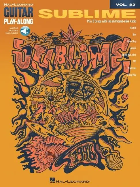 Cover: 840126989090 | Sublime - Guitar Play-Along Vol. 83: Play-Along with Eight Favorite...