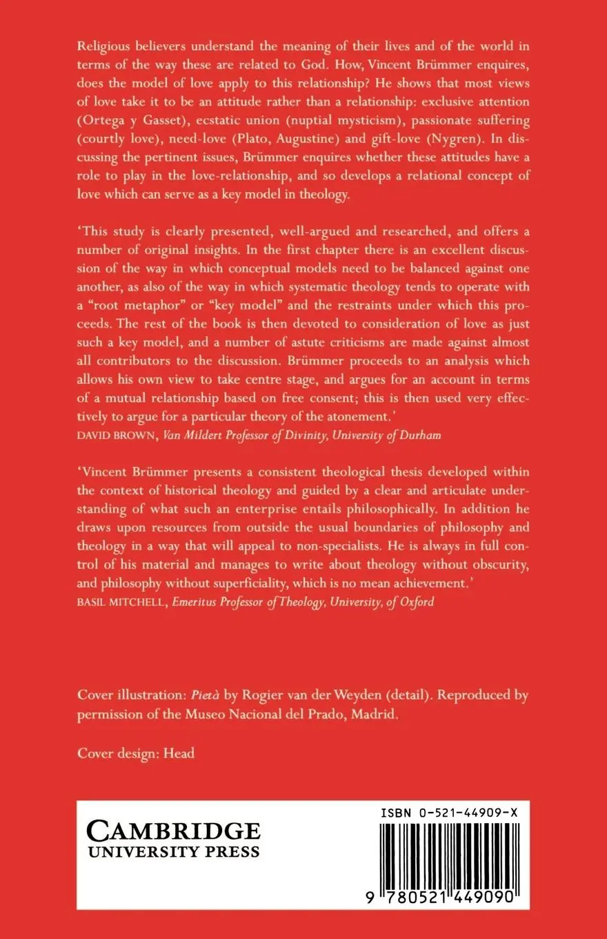 Rückseite: 9780521449090 | The Model of Love | A Study in Philosophical Theology | Taschenbuch