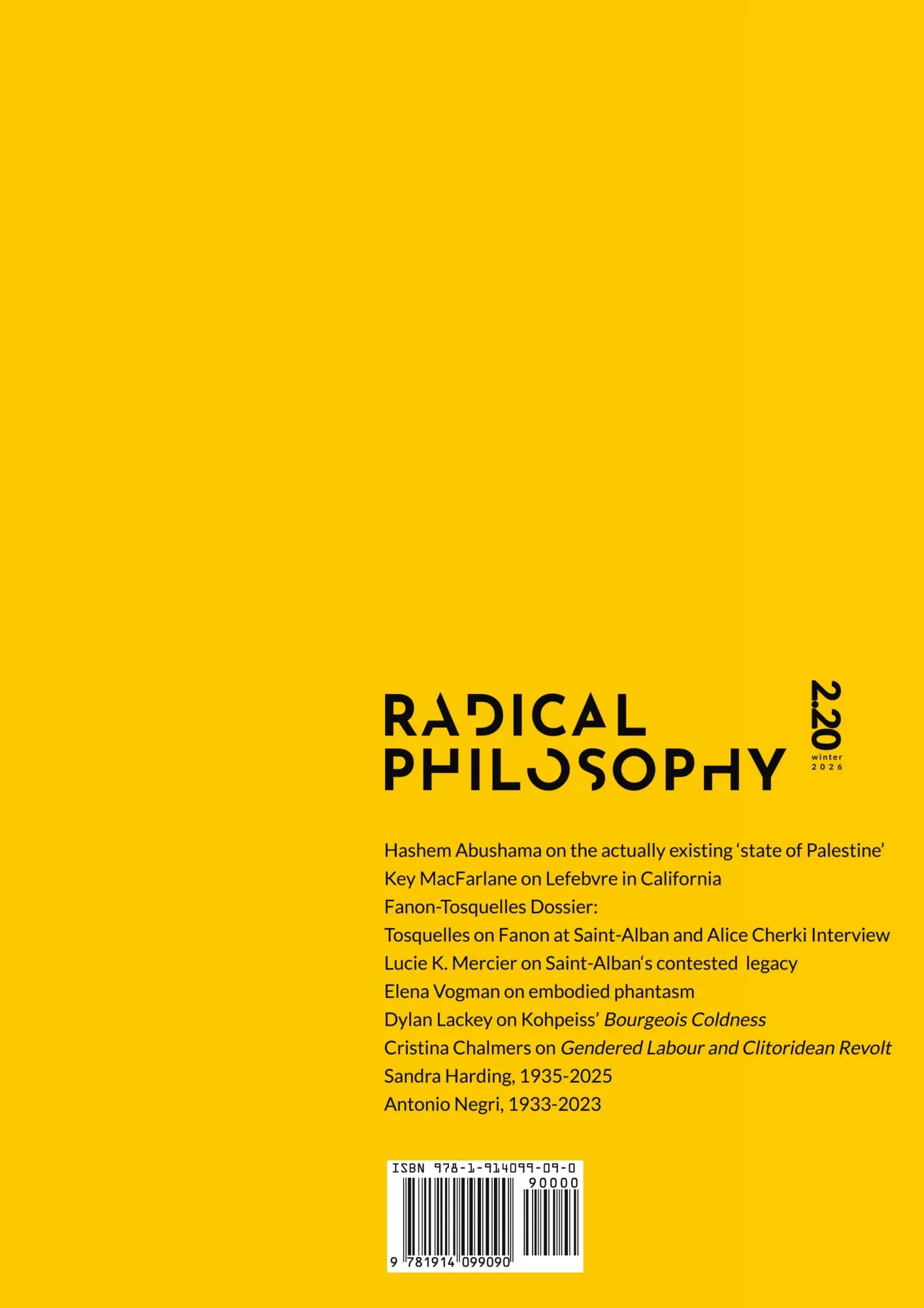 Rückseite: 9781914099090 | Radical Philosophy 2.20 | Radical Philosophy Collective | Taschenbuch