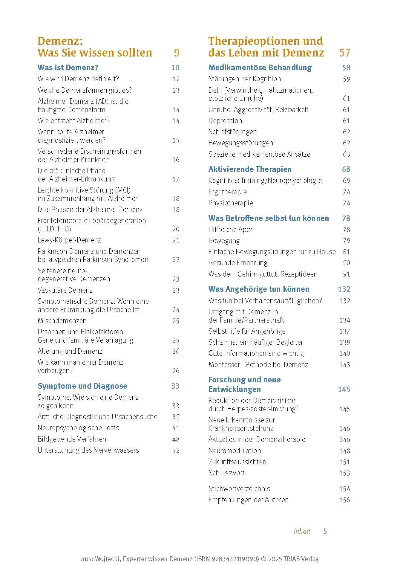 Bild: 9783432119090 | Expertenwissen: Demenz | Lars Wojtecki (u. a.) | Taschenbuch | 160 S.