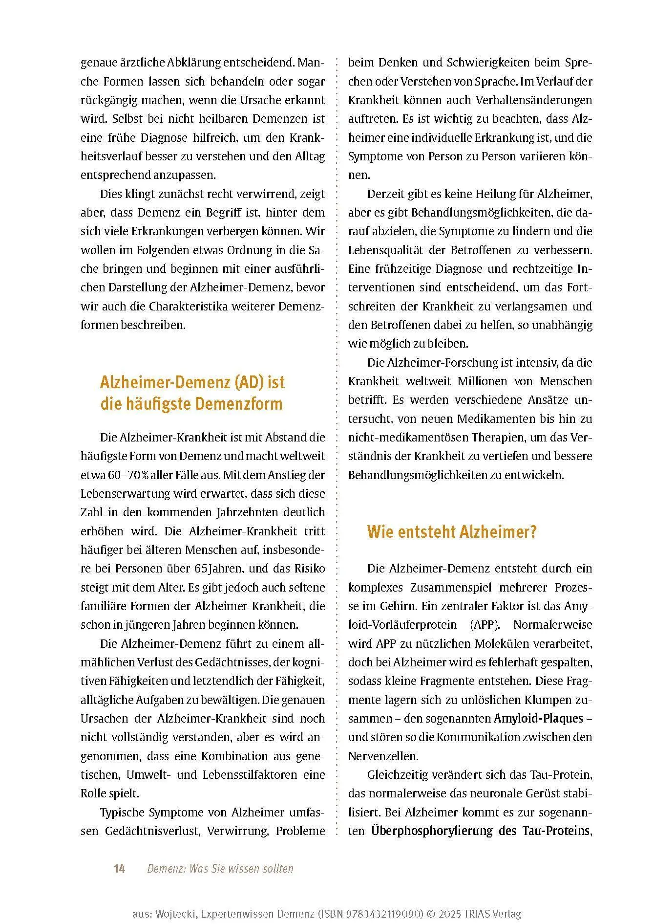 Bild: 9783432119090 | Expertenwissen: Demenz | Lars Wojtecki (u. a.) | Taschenbuch | 160 S.