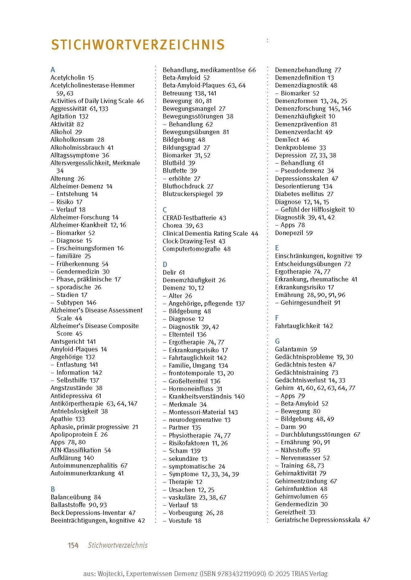 Bild: 9783432119090 | Expertenwissen: Demenz | Lars Wojtecki (u. a.) | Taschenbuch | 160 S.