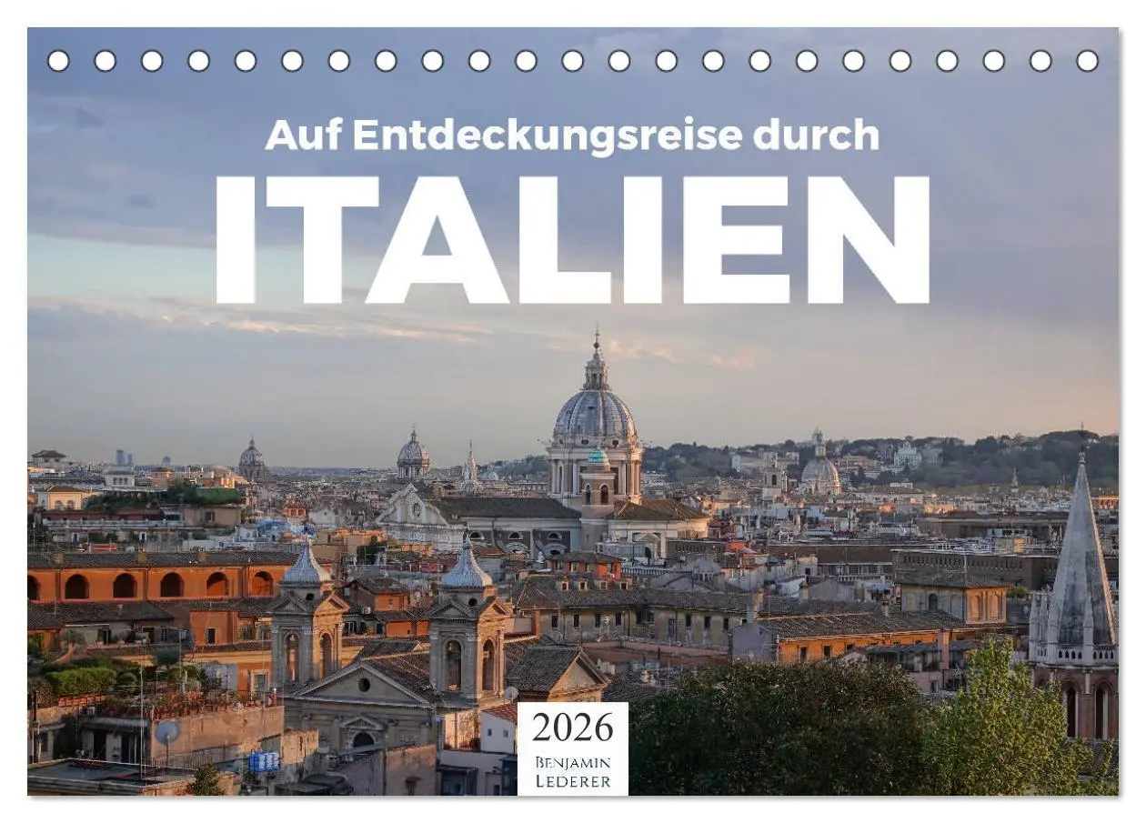 Cover: 9783457729090 | Auf Entdeckungsreise durch Italien (Tischkalender 2026 DIN A5...
