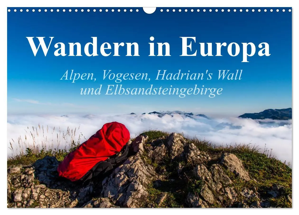 Cover: 9783516059090 | Wandern in Europa (Wandkalender 2026 DIN A3 quer), CALVENDO...