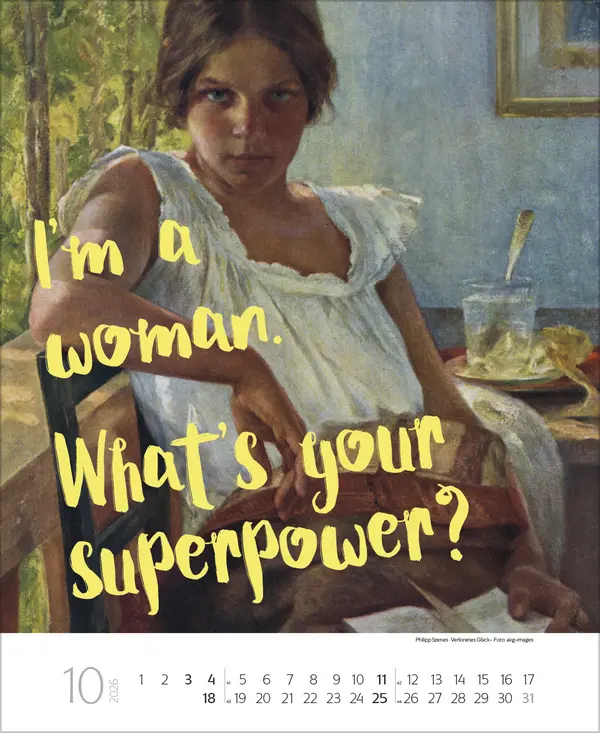 Bild: 9783731889090 | I'm a woman - what's your superpower? 2026 | Korsch Verlag | Kalender