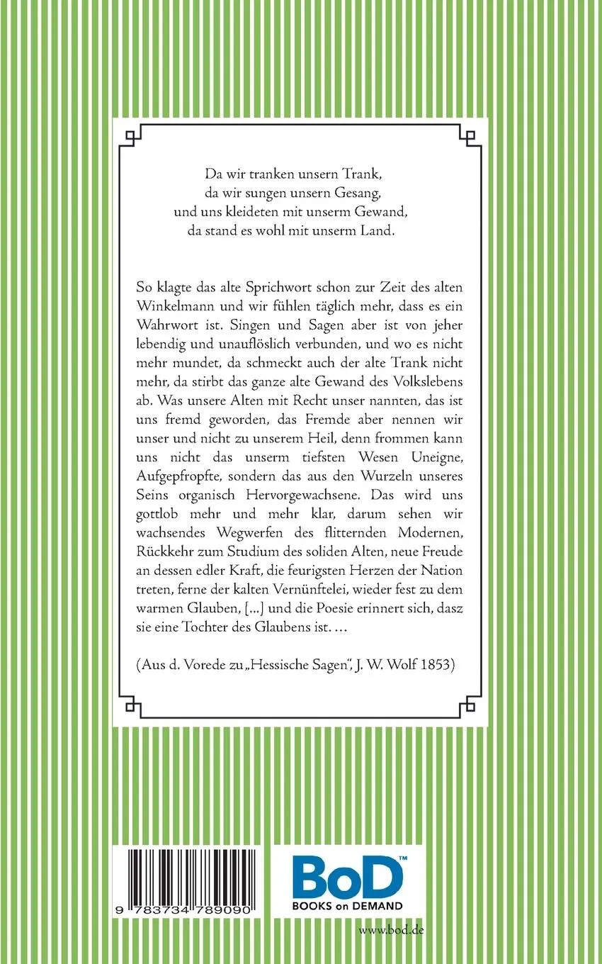 Rückseite: 9783734789090 | Sagen aus Marburg und Oberhessen | Geschichten und Erzählungen | Weber
