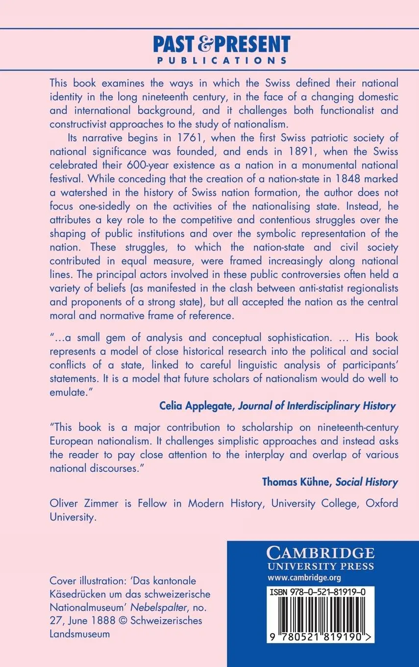 Rückseite: 9780521819190 | A Contested Nation | Oliver Zimmer | Buch | Englisch | 2014