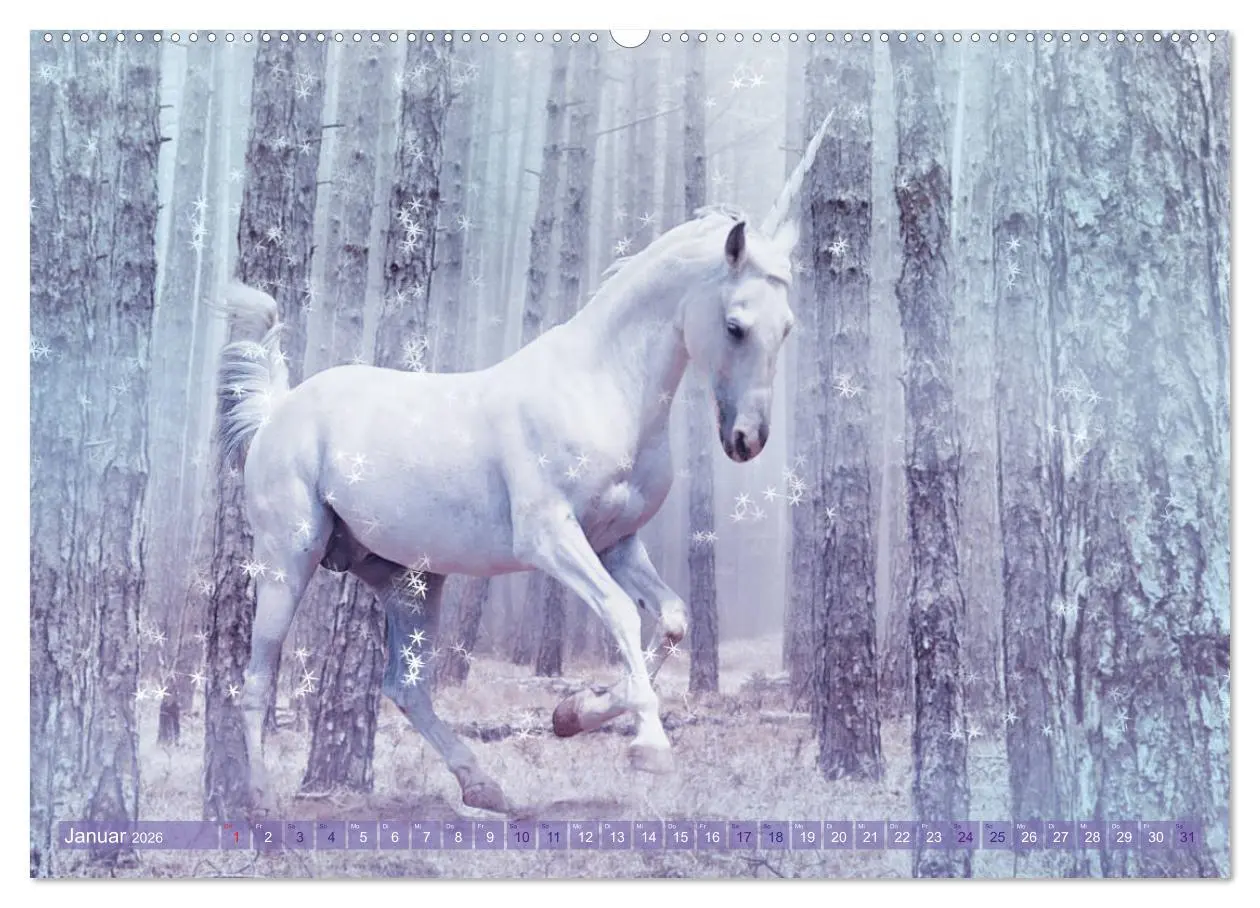 Bild: 9783457719190 | Einhorn Love - Fantasiewelt (hochwertiger Premium Wandkalender 2026...