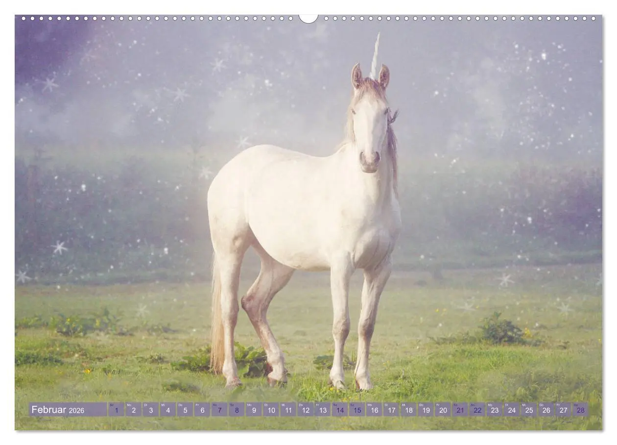Bild: 9783457719190 | Einhorn Love - Fantasiewelt (hochwertiger Premium Wandkalender 2026...