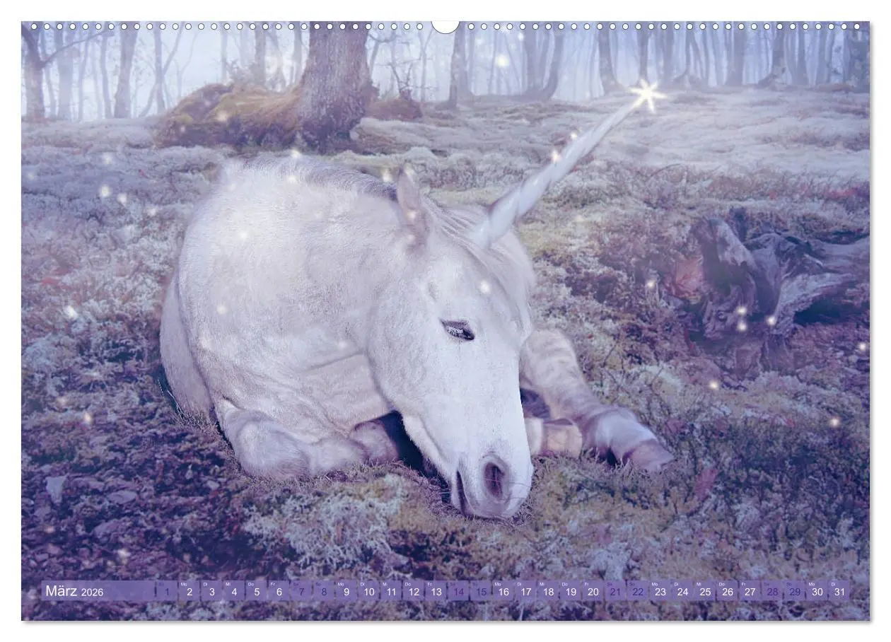 Bild: 9783457719190 | Einhorn Love - Fantasiewelt (hochwertiger Premium Wandkalender 2026...