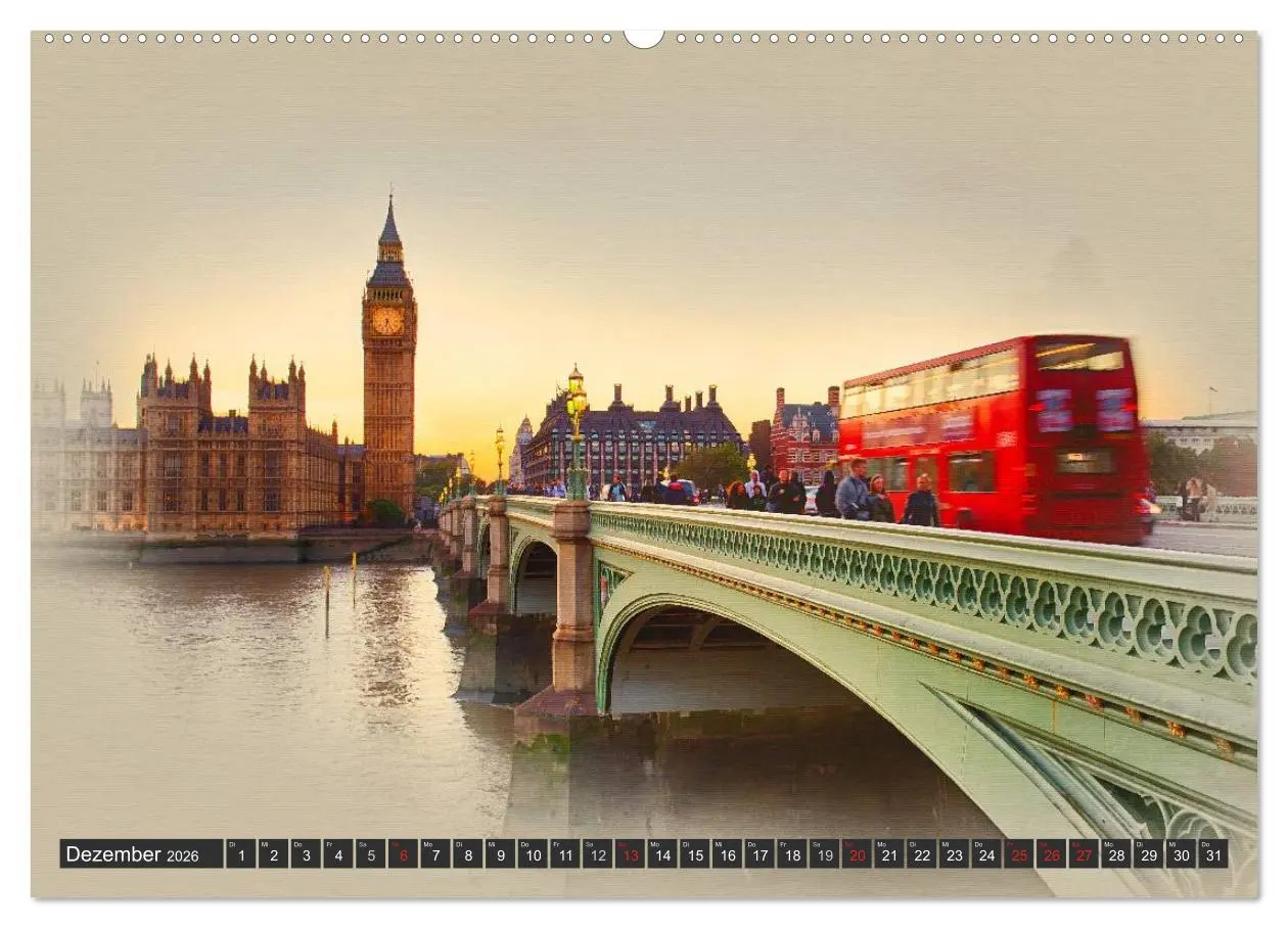 Bild: 9783457959190 | Traumhaftes London (hochwertiger Premium Wandkalender 2026 DIN A2...