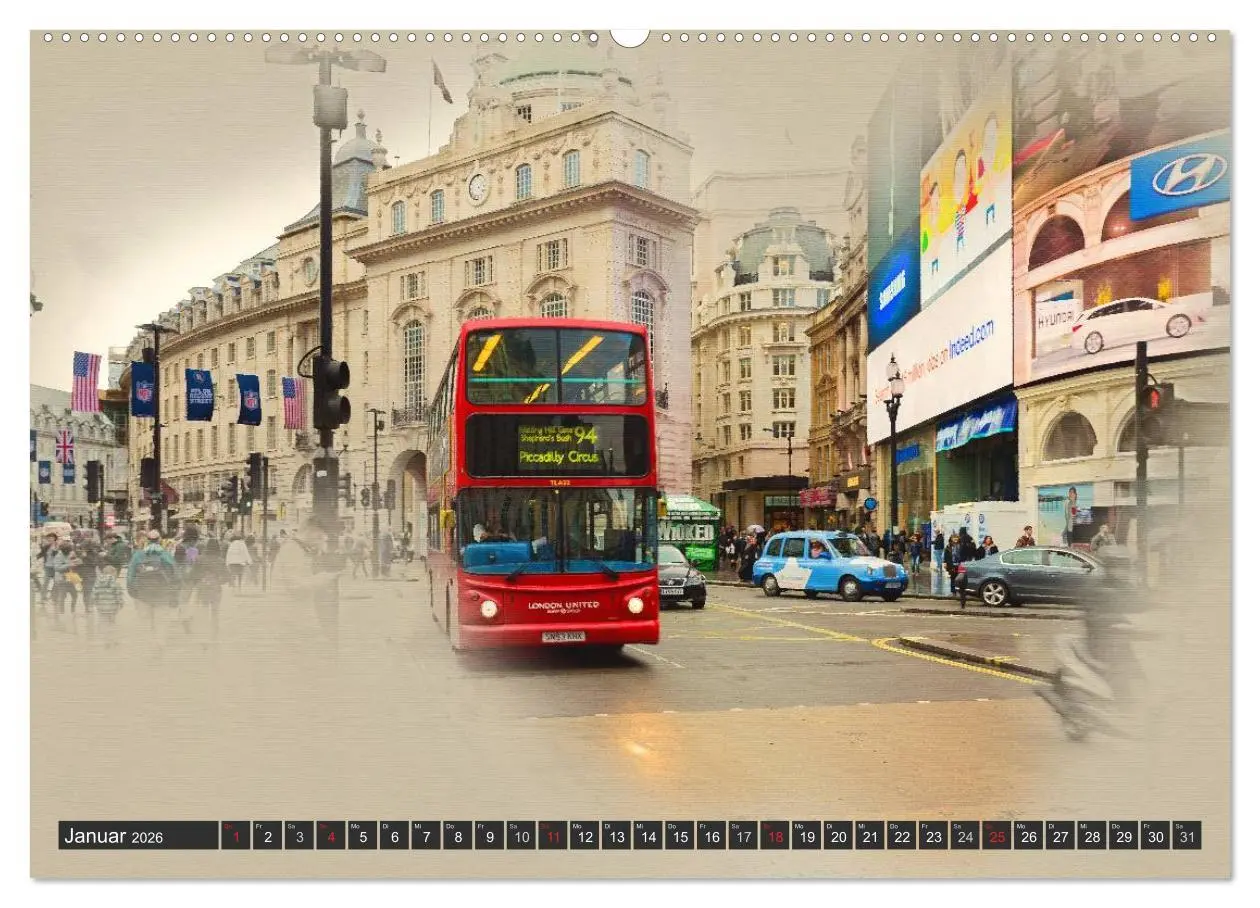Bild: 9783457959190 | Traumhaftes London (hochwertiger Premium Wandkalender 2026 DIN A2...