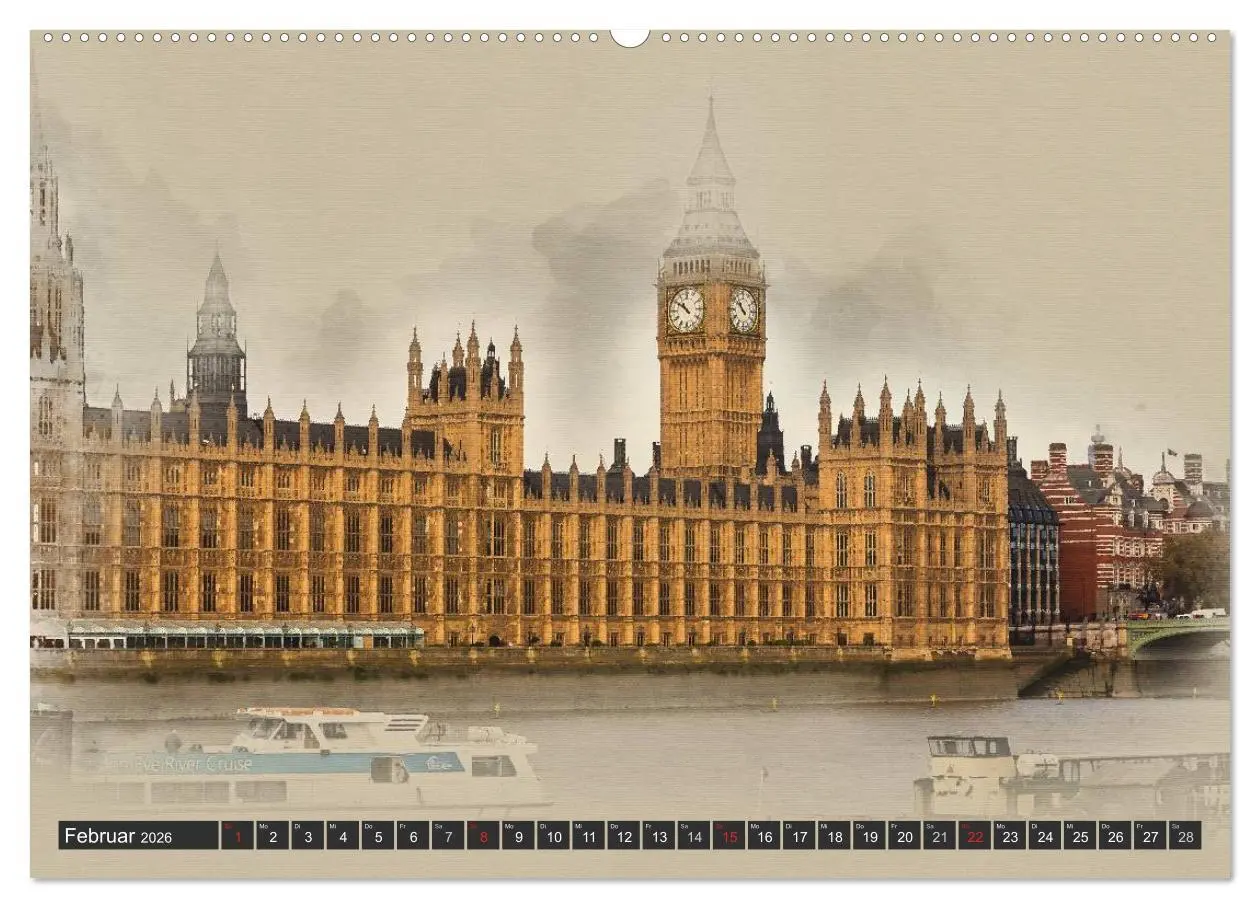 Bild: 9783457959190 | Traumhaftes London (hochwertiger Premium Wandkalender 2026 DIN A2...