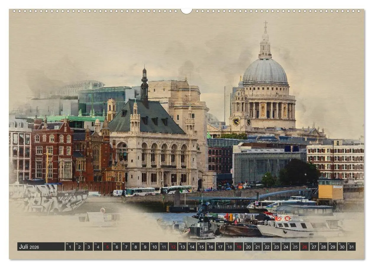Bild: 9783457959190 | Traumhaftes London (hochwertiger Premium Wandkalender 2026 DIN A2...