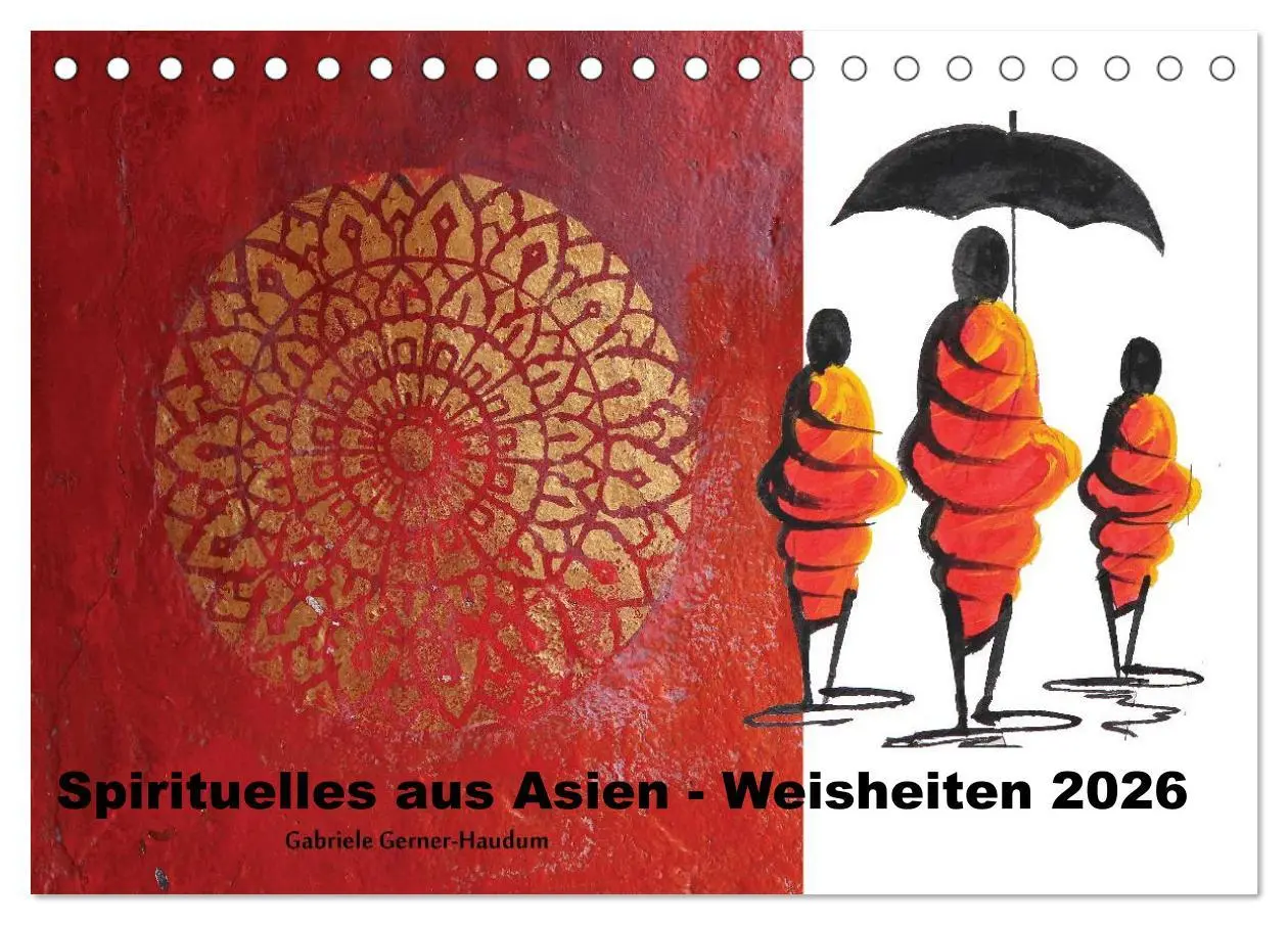 Cover: 9783516119190 | Spirituelles aus Asien - Weisheiten 2026 (Tischkalender 2026 DIN A5...