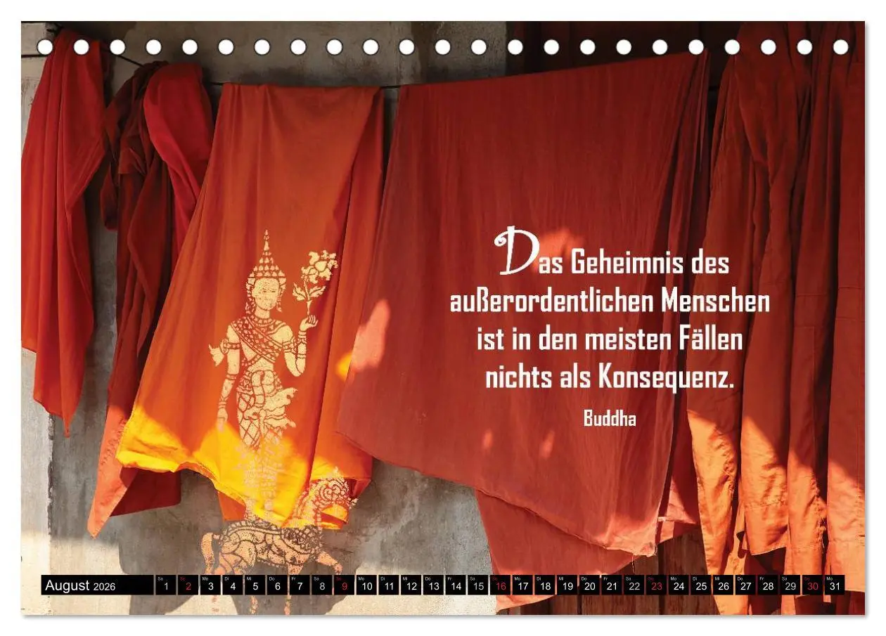 Bild: 9783516119190 | Spirituelles aus Asien - Weisheiten 2026 (Tischkalender 2026 DIN A5...