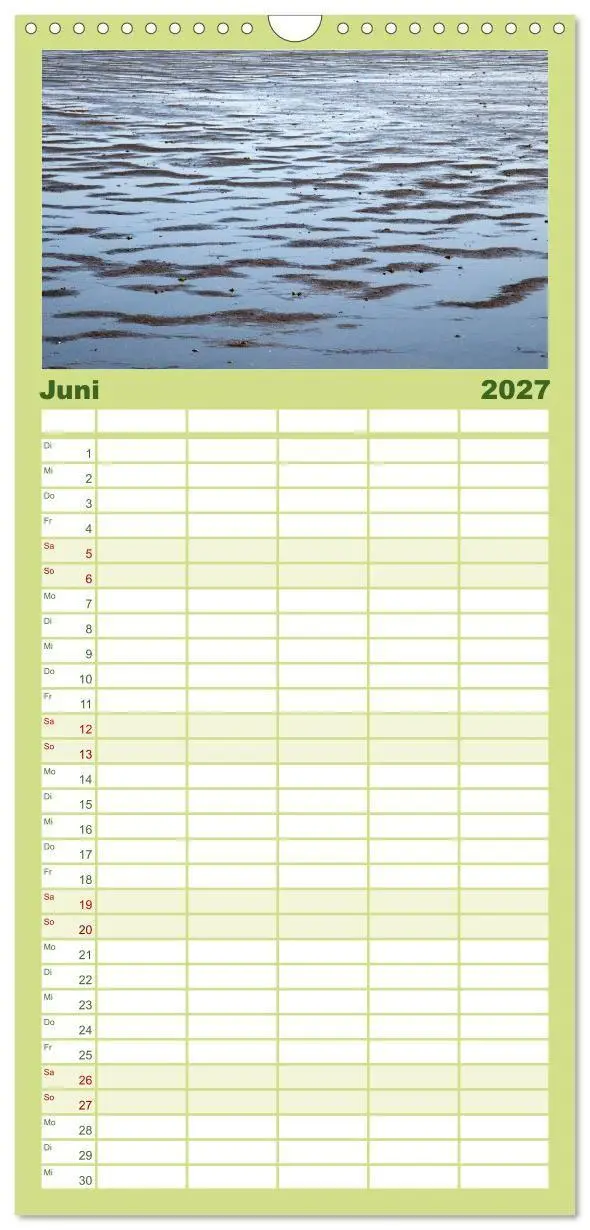Bild: 9783594339190 | Familienplaner 2027 - Dänemarks Nordseeküste mit 5 Spalten...