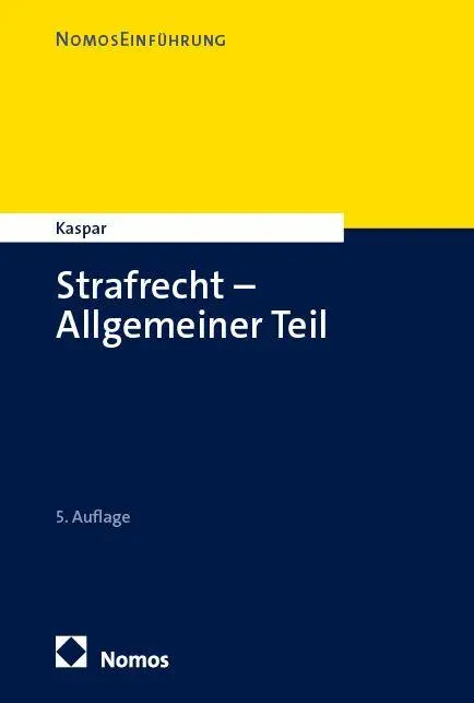 Cover: 9783756009190 | Strafrecht - Allgemeiner Teil | Johannes Kaspar | Taschenbuch | 290 S.