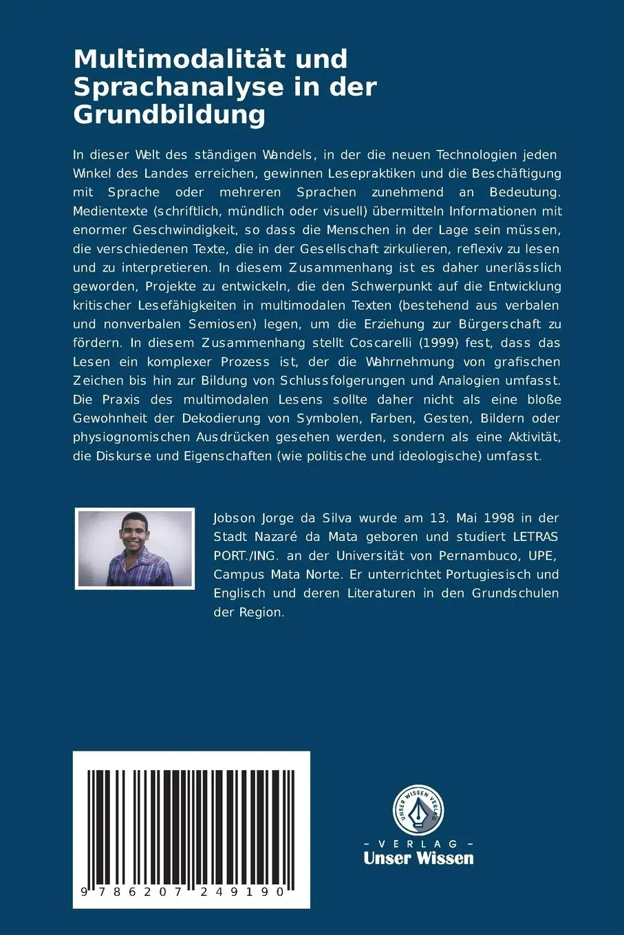 Rückseite: 9786207249190 | Multimodalität und Sprachanalyse in der Grundbildung | Jorge | Buch