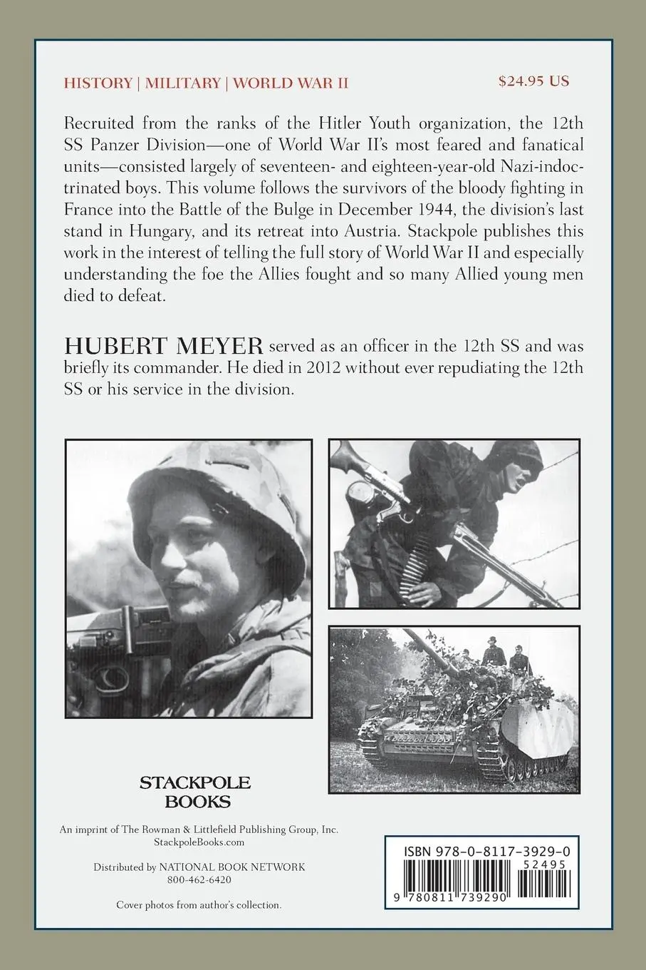Rückseite: 9780811739290 | The 12th SS | The History of the Hitler Youth Panzer Division | Meyer