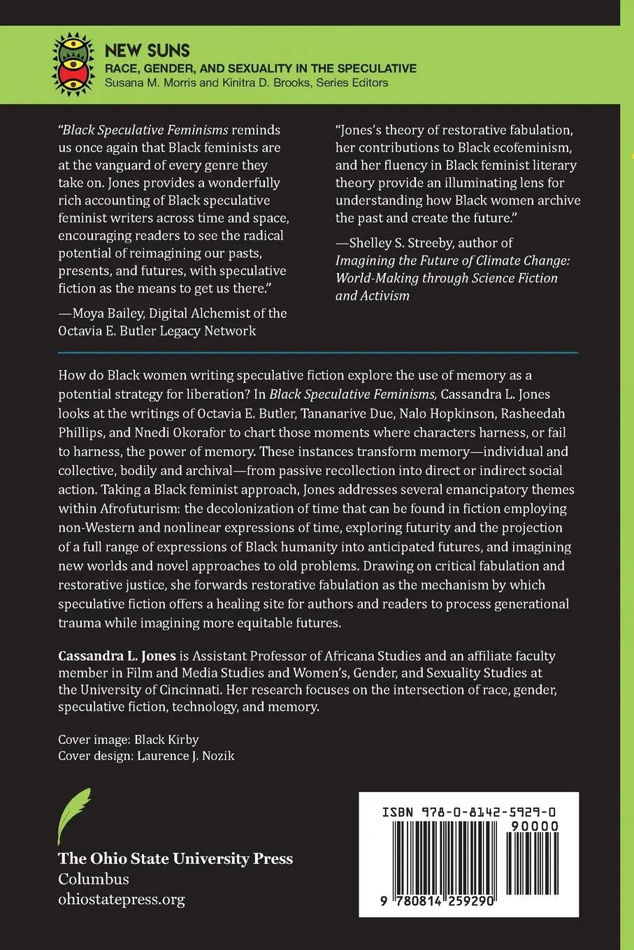 Rückseite: 9780814259290 | Black Speculative Feminisms | Cassandra L. Jones | Taschenbuch | 2024